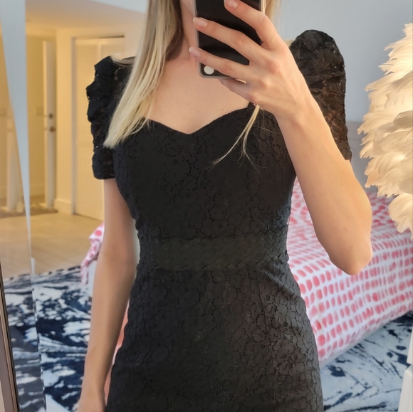 Guess Embellished Mini Black Dress - Picture 5 of 7